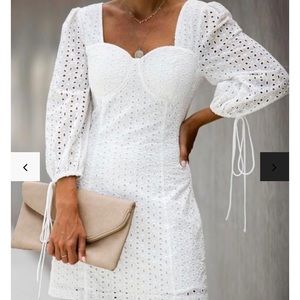 Never Ending Summer white Eyelet Dress